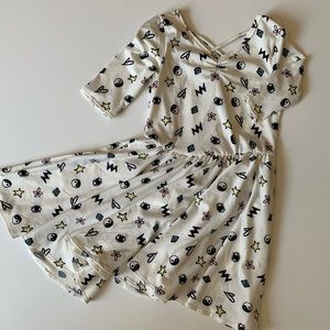 NWT Dot Dot Smile Ballerina Yin Yang Dress 5/6